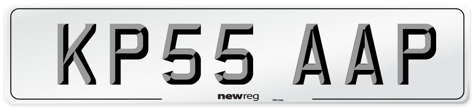 KP55 AAP Number Plate from New Reg